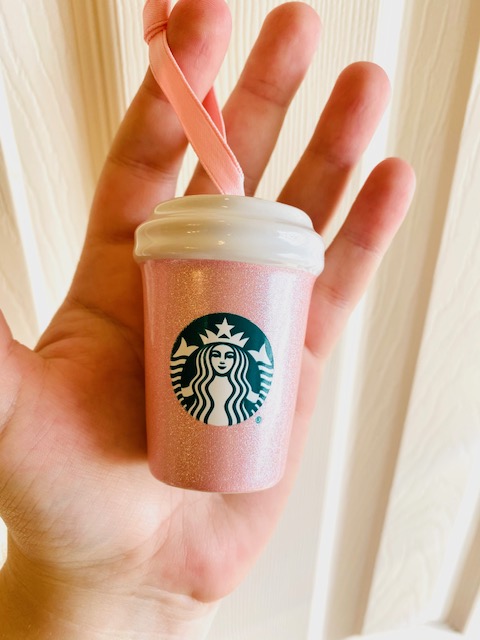 Starbucks Has A Pink Glitter Christmas Ornament That Has Me Feeling Giddy  Inside