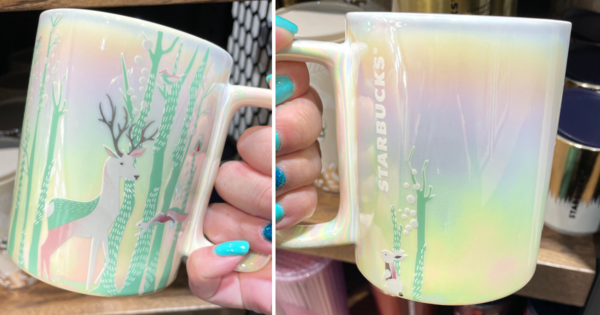 Starbucks Released An Iridescent Christmas Woodlands Mug For The Holidays and It Is Gorgeous