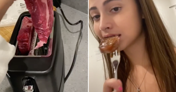 This TikTok User Cooked Her Boyfriend A Steak Using A Toaster And I’m Genuinely Concerned