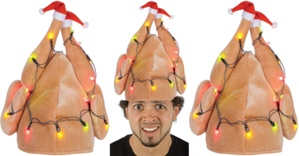 You Can Get A Turkey Hat That Lights Up To Wear To Your Next Holiday Party
