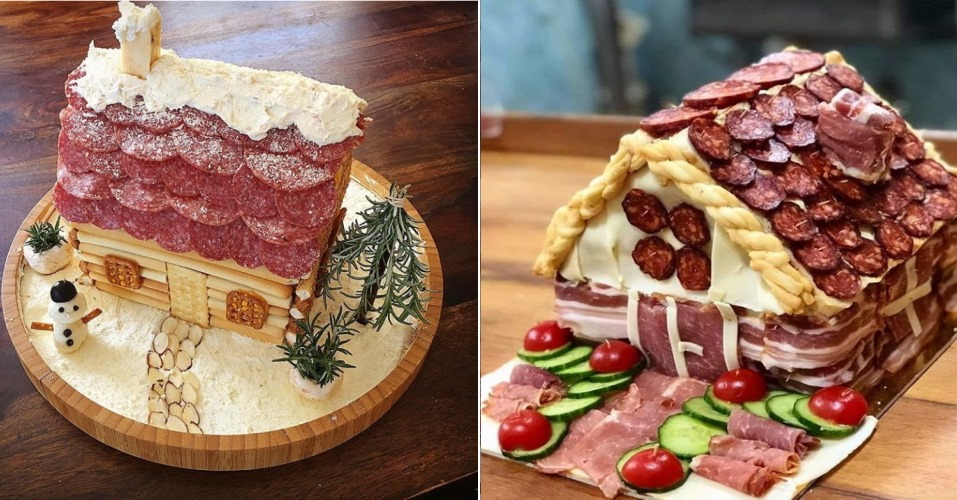 Tired Of Normal Gingerbread Houses? Try These Charcuterie Chalets!