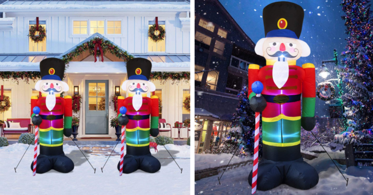 You Can Get A Giant Inflatable Nutcracker To Put In Front Of Your House For The Holidays