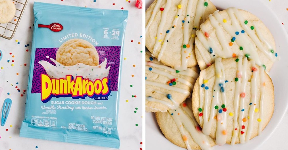 Dunkaroos Released Sugar Cookie Dough That Includes Vanilla Frosting And Sprinkles For Dipping