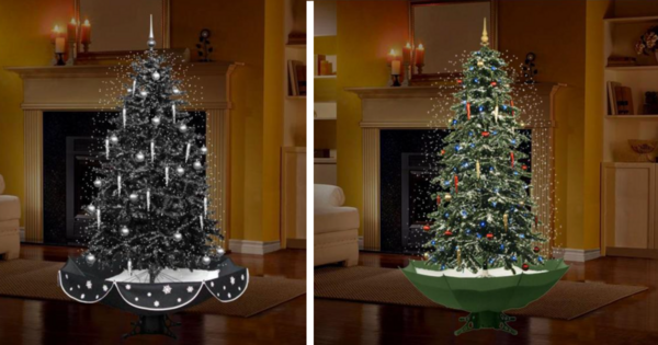 Home Depot Is Selling A 6-Foot Christmas Tree That Plays Music and Snows!