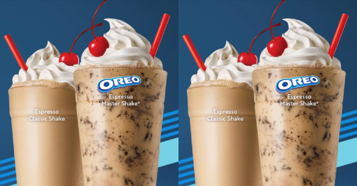 Sonic Now Has Espresso Milkshakes And One Is Stuffed With Oreo Pieces