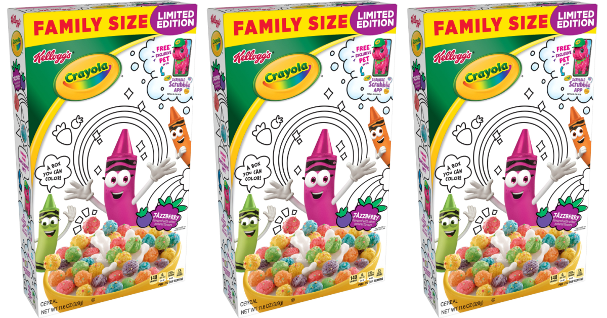 Kellogg’s Has Released A Crayola Jazzberry Cereal And I Am Intrigued