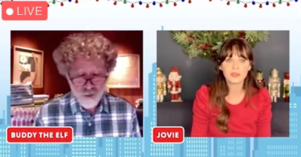 Zooey Deschanel And Will Ferrell Reenacted An Iconic Scene From ‘Elf’ And It Is Hilarious