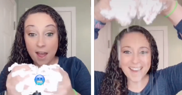 Here’s How You Can Make Fake Snow That Even Feels Cold Using Only Two Ingredients