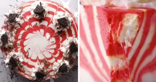 This Viral TikTok Video Shows You How To Make An Oreo Red Velvet Cheesecake That’s Perfect For Christmas