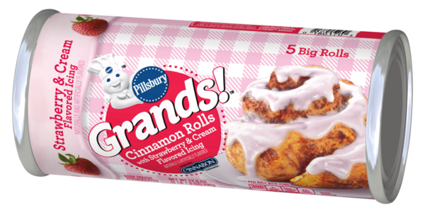 Pillsbury Has Brought Back Their Strawberry & Cream Flavored Cinnamon Rolls Just In Time For Valentine’s Day