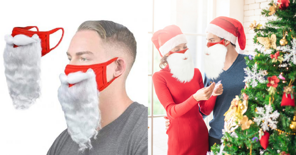 This Santa Beard Face Mask Is Perfect For The Holiday Season
