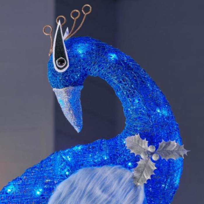 Home Depot Is Selling A Giant Whimsical Light-Up Peacock You Can Put In ...