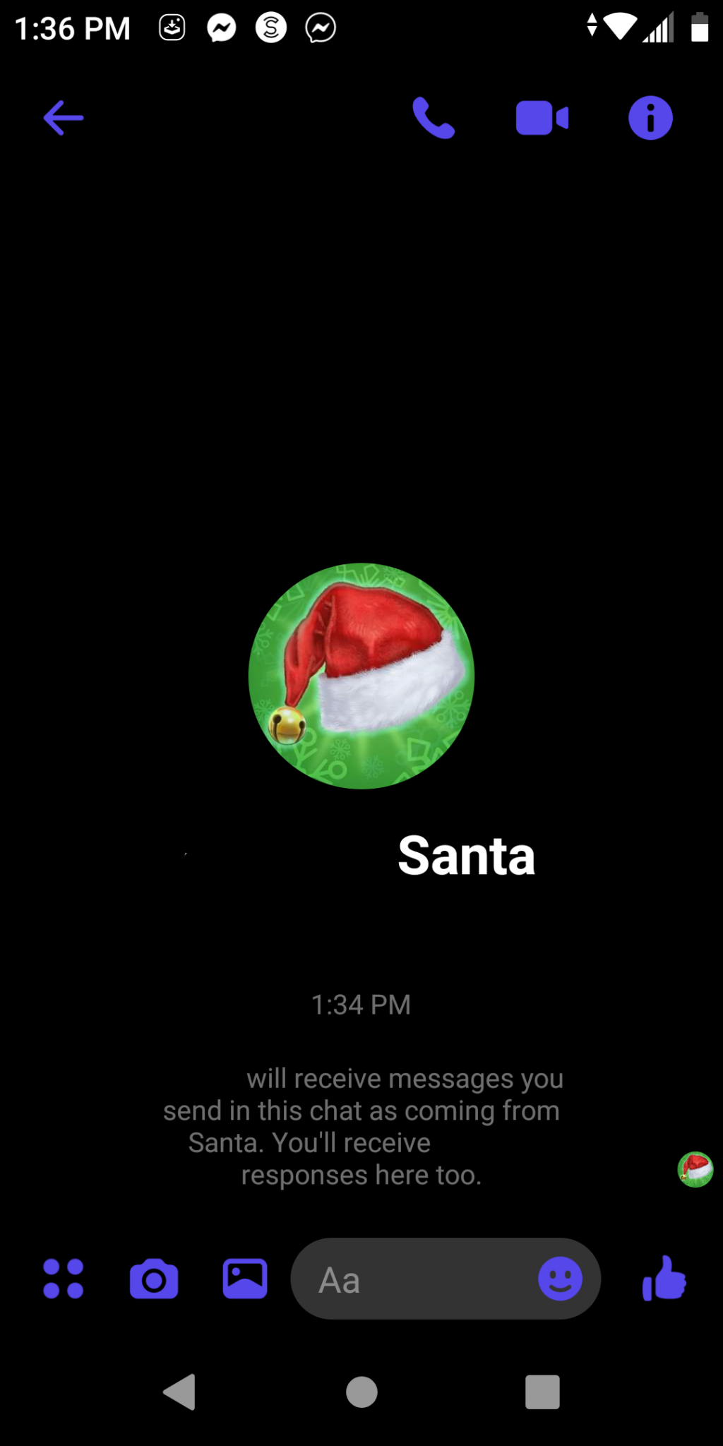 Your Kids Can Chat With Santa On Facebook Messenger Kids. Here's How.