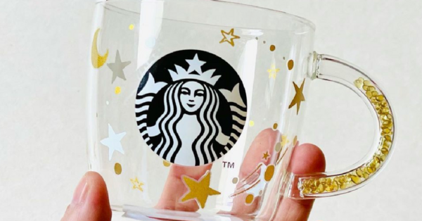 You Can Get A Starbucks Glass Mug Complete With A Gold Beaded Handle To Cheer Your Way Into The New Year