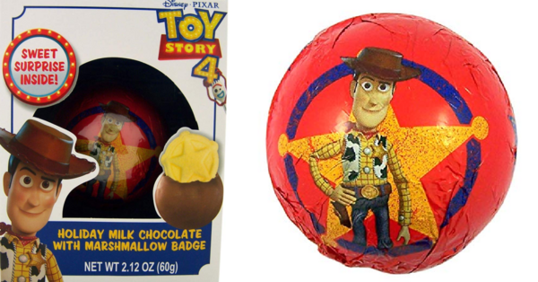 You Can Get A Toy Story Hot Chocolate Bomb That Has A Woody Marshmallow Badge Inside