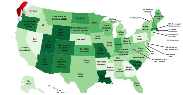 This Map Shows The Most Popular Christmas Movie In Every State And To My Surprise, Only One State Voted For ‘Elf’