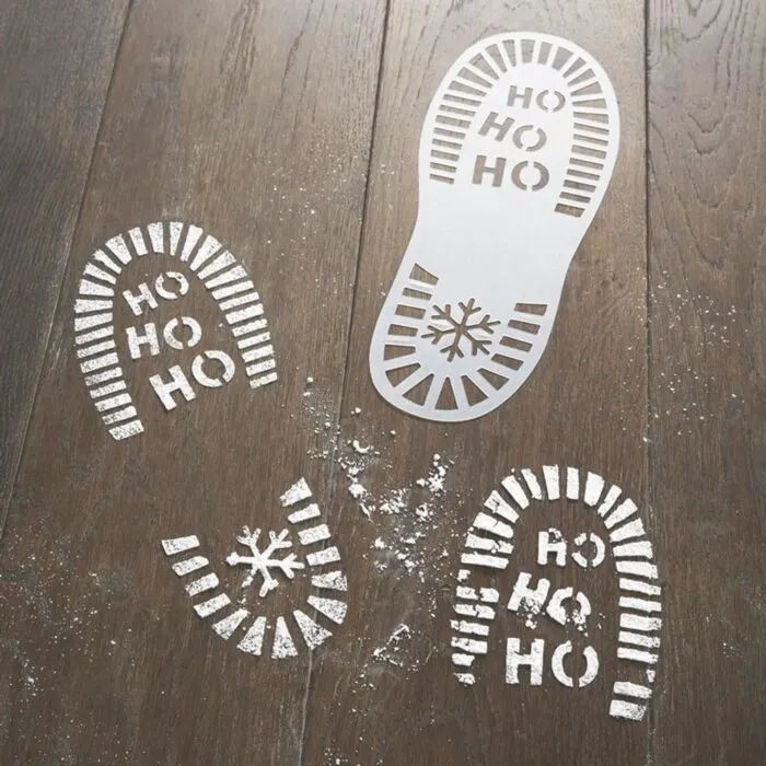 Santa's Snowy Footprints . and how to make them!