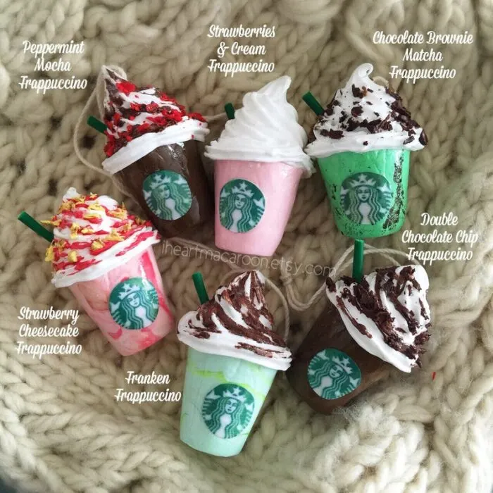 DIY Starbucks Frappuccino Ornament