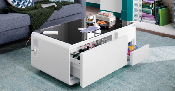 You Can Get A Smart Coffee Table That Even Has A Hidden Refrigerator And I Need One Now