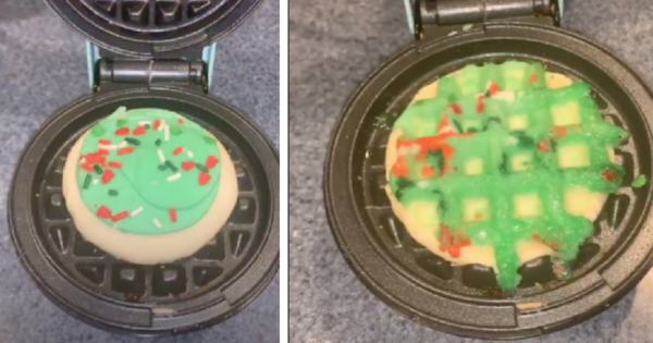 People Are Putting Sugar Cookies In Mini Waffle Makers And The Result Is Pure Magic