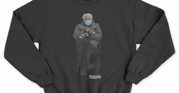 Bernie Sanders Viral Meme Image Is Now A Sweatshirt Raising Money For Charity