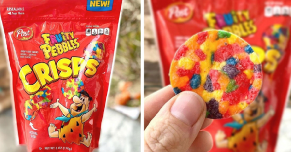 Fruity Pebbles Cereal Now Comes In A Crispy Chip Form For A Better Crunch With Every Bite