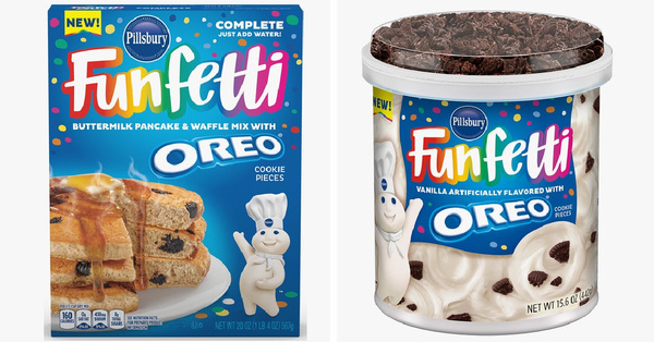 Funfetti And Oreo Have Partnered Together To Make A New Line Of Baking Products Including A Pancake & Waffle Mix