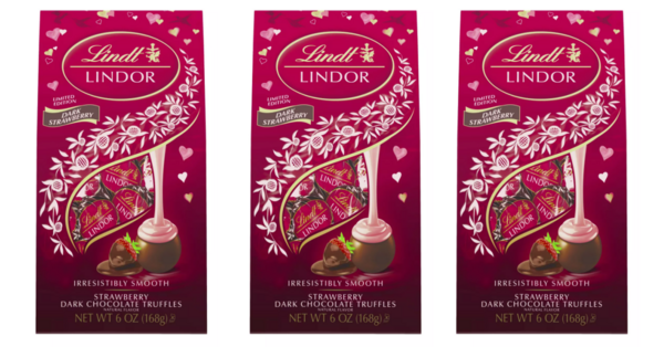 Lint Lindor’s Strawberry Dark Chocolate Truffles Are Back In Stores Just In Time For Valentine’s Day