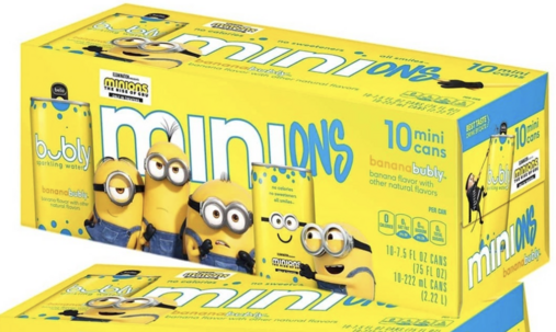 Bubly Has Partnered With Universal Pictures To Release A Minion Banana Flavored Sparkling Water