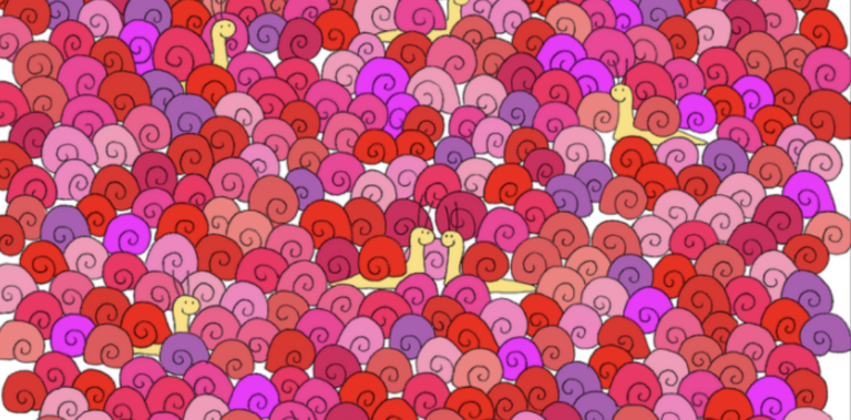 People Are Having A Hard Time Finding The Hidden Heart Among The Snails. Can You Find It?