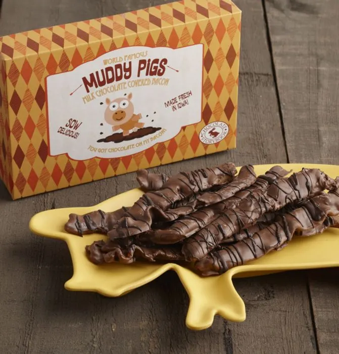 Chocolate Covered Bacon - Order Muddy Pigs Chocolate Bacon Gift