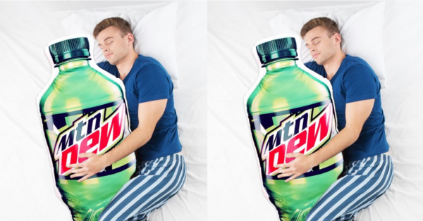 You Can Get A 4-Foot Mountain Dew Body Pillow For The Person Who Really Loves Their Mountain Dew