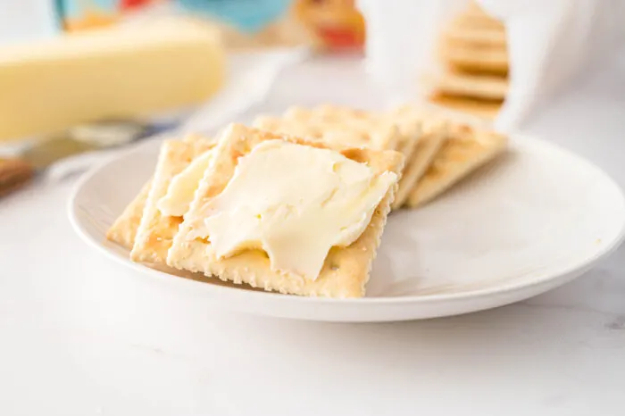 buttered saltines
