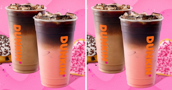 Dunkin’ Just Released Their Valentine’s Day Menu And It Includes The Ombre Pink Velvet Macchiato