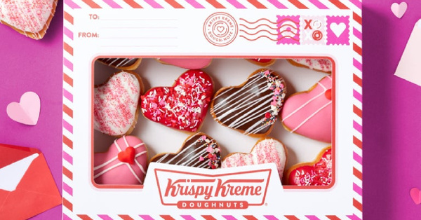 Krispy Kreme’s New Heart Shaped Donuts Have Four Different Fillings Including Cake Batter