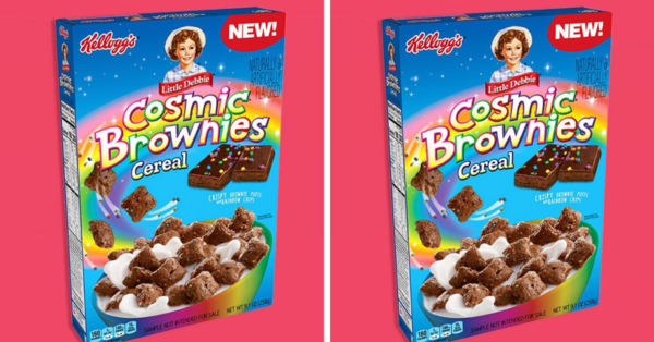 Little Debbie’s Cosmic Brownie Cereal Now Exists With Tiny Brownie Puffs As Cereal Pieces