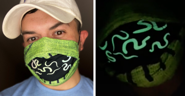 You Can Get A Glow In The Dark Oogie Boogie Face Mask And It’s So Cool, I Can’t Believe My Eyes!