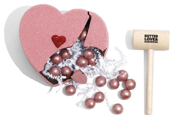 You Can Get A Pink Chocolate Heart That You Break With A Wooden Mallet Just Like The One Kim Kardashian Made