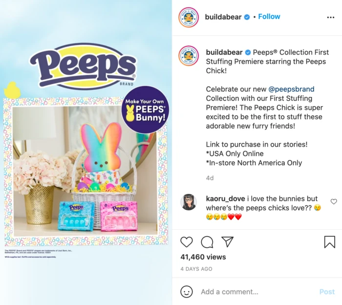 Build-A-Bear Is Selling Stuffed Peeps Bunnies For Easter