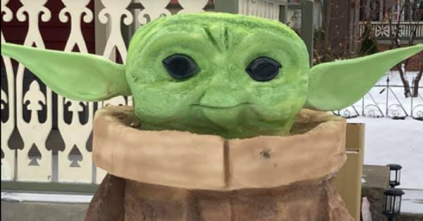 This Guy Made A Baby Yoda Entirely Out Of Snow And It’s The Cutest Thing In The Galaxy