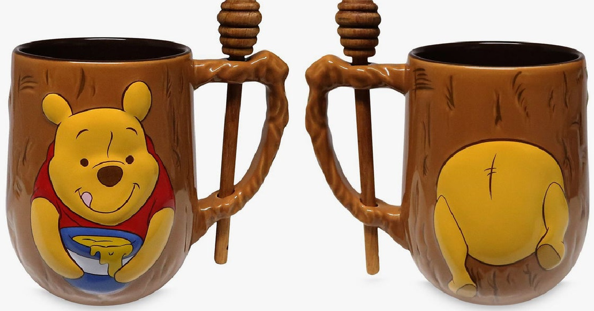 Disney Is Selling A ‘Winnie the Pooh’ Coffee Mug With An Adorable Honey Dipper Spoon!