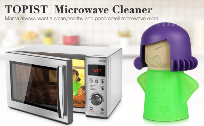 Details about   Angry Mama Microwave Cleaner Easily Cleans Kitchen Refrigerator Cleaning Tool