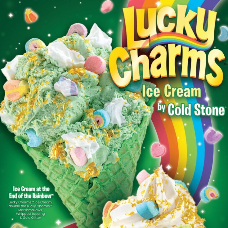 Cold Stone Has A Lucky Charms Ice Cream Covered In Gold Glitter Just In ...