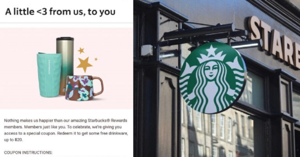 Starbucks Is Giving Free Cups To Rewards Members. Here’s How To Check If You Got One!