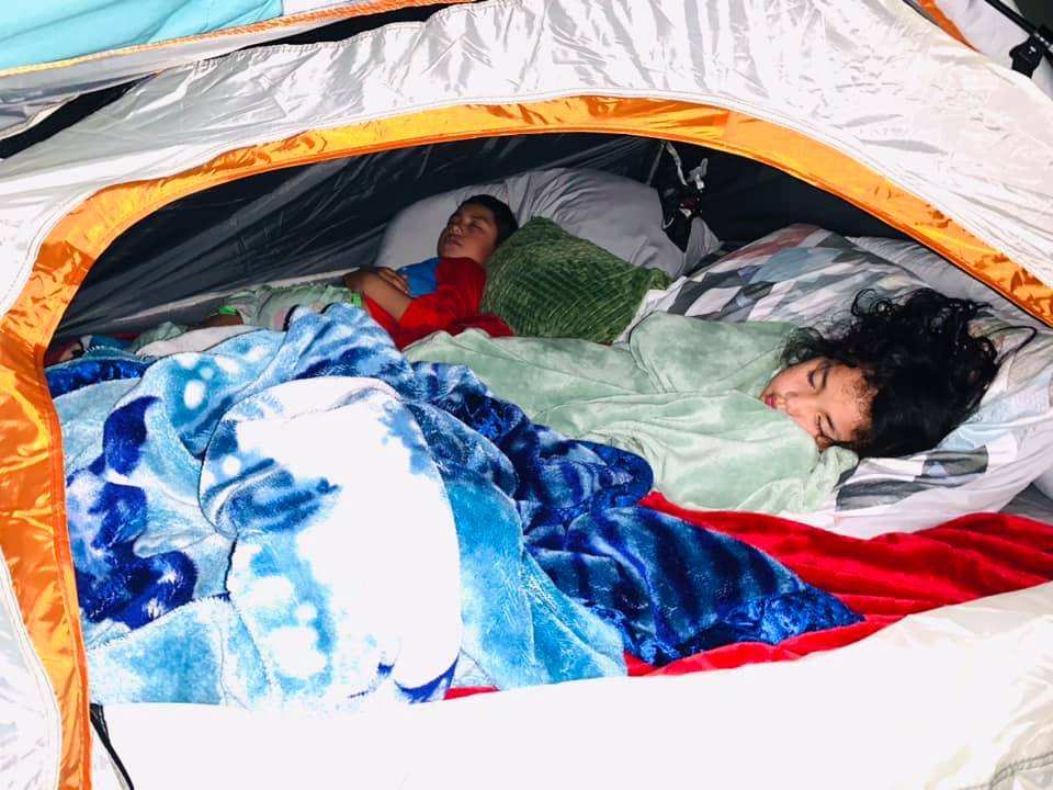 People Are Sleeping Inside Tents In Their House To Stay Warm and It Is Genius