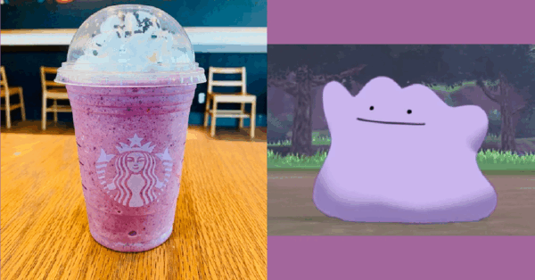 You Can Get A Ditto Frappuccino From Starbucks To Evolve Into Whatever You Like!