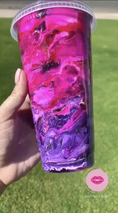 Starbucks, Accessories, Starbucks Custom Purple Galaxy Tumbler