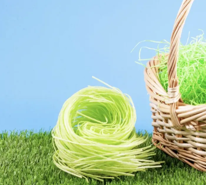 Edible Easter Grass Exists And It's So Much Better Than The Plastic Stuff  for Easter Baskets