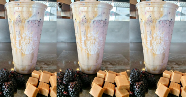 Inject Some Spring Into Your Day With The New Blackberry Caramel Macchiato from Starbucks