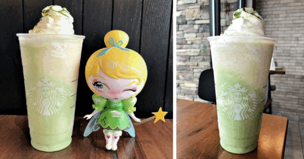 Sprinkle Some Pixie Dust in Your Day with This Tinkerbell Frappuccino from Starbucks